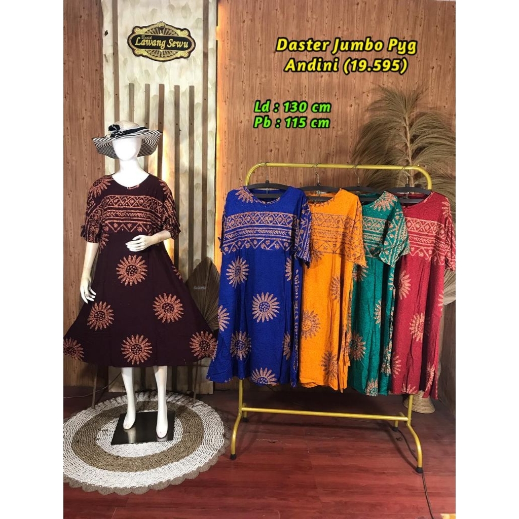 Lawang Sewu Daster Homedress Premium Jumbo, Batik Cap Halus Katun