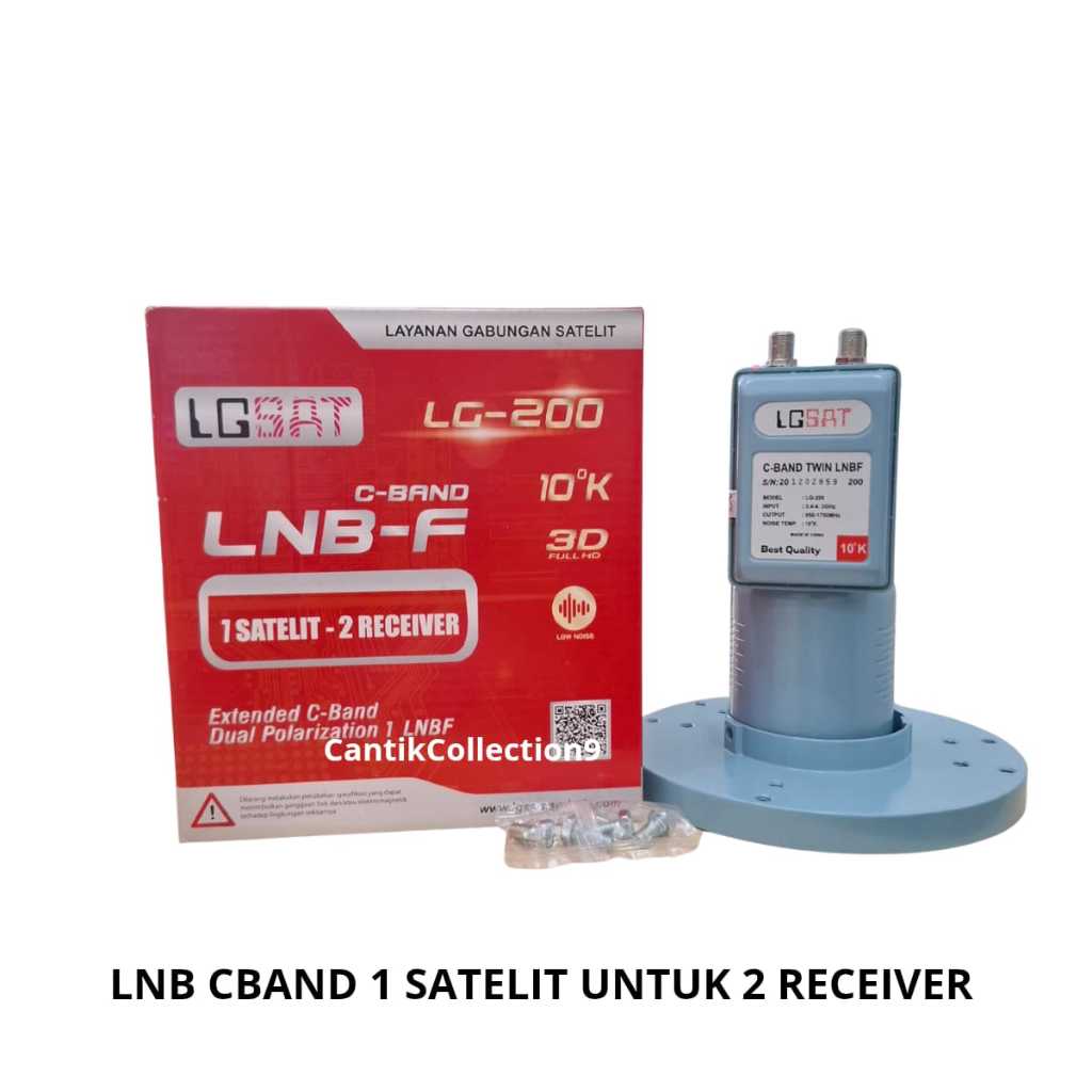 Lnb Cband Parabola 2 Output 1 Satelit 2 Receiver
