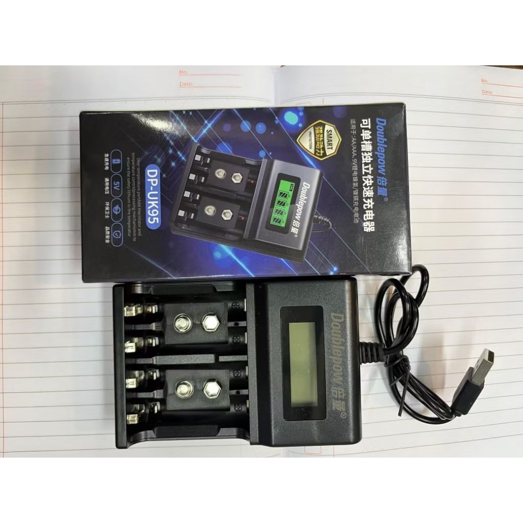 Charger Doublepow Dp-UK95 4slot/AA,AAA,9V