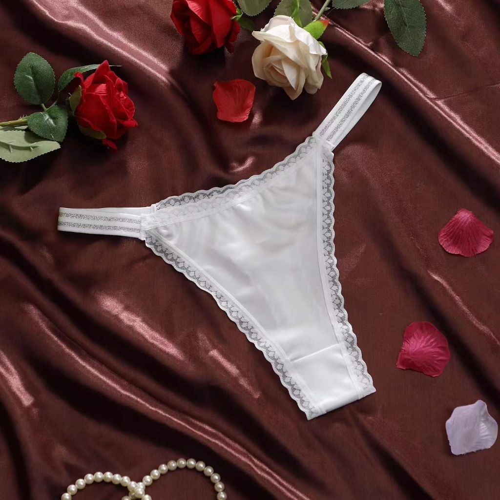Celana Dalam Wanita Dewasa Thong bahan satin sutra Premium stretch nyaman lembut (998)
