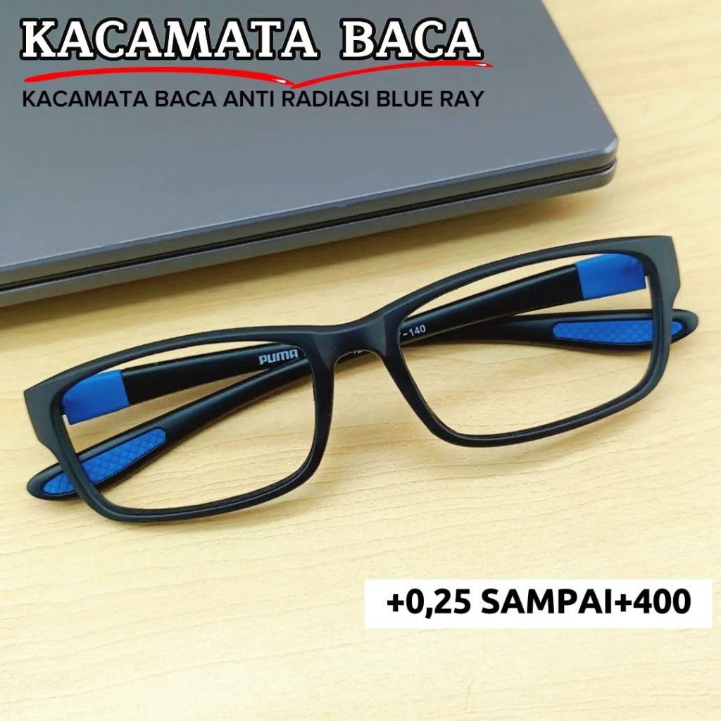 KACAMATA BACA PRIA PLUS ANTI UV ANTI RADIASI PHOTOCROMIC+025 +050 +075 +100 +125 +150 +175 +200 +225