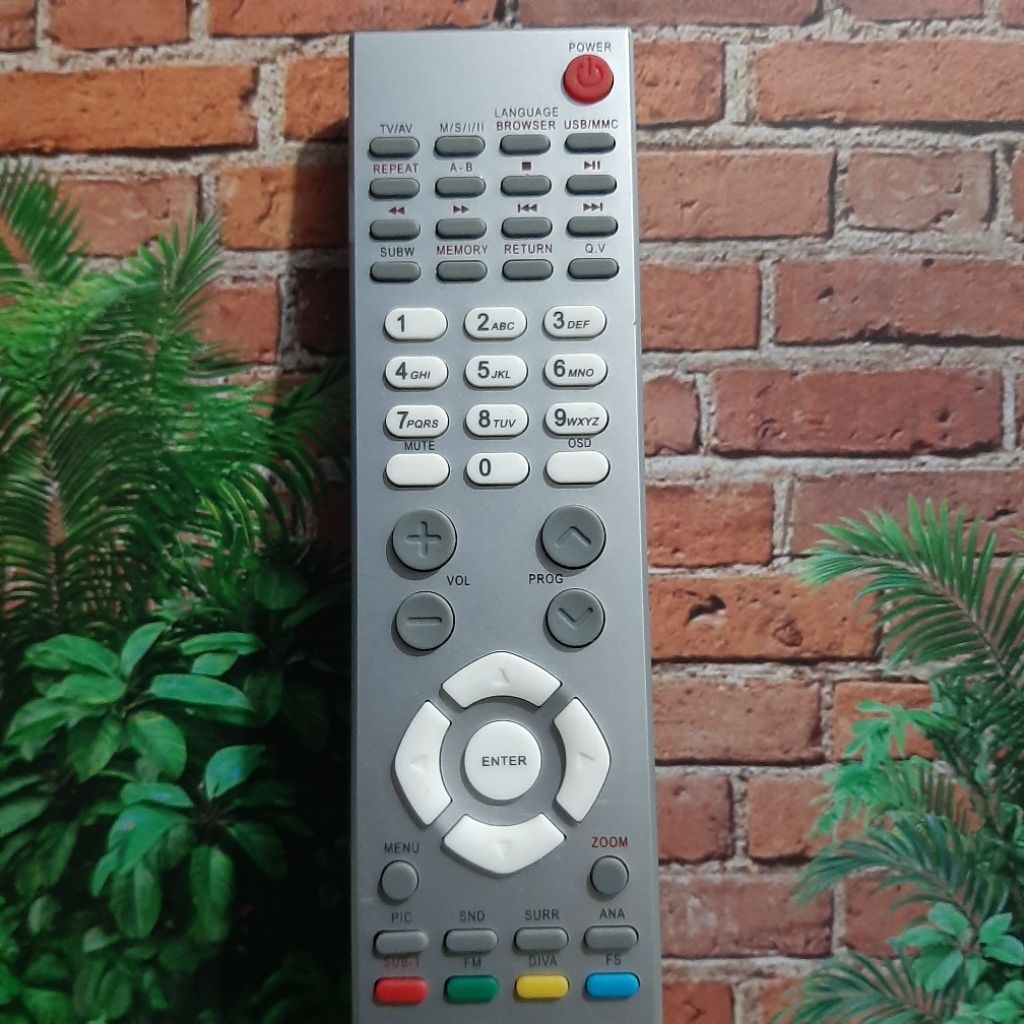 REMOTE REMOT TV POLYTRON SERI PLM LED LCD 81E503 ORIGINAL PUTIH