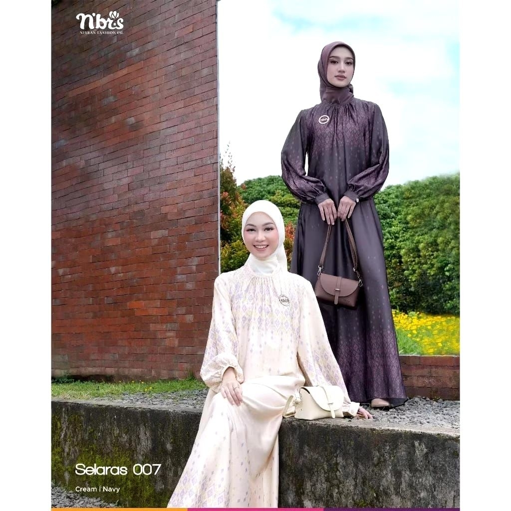 GAMIS NIBRAS SELARAS 007 CREAM _GAMIS NIBRAS TERBARU_GAMIS NIBRAS DISKON TERLARIS_GAMIS NIBRAS TERMU