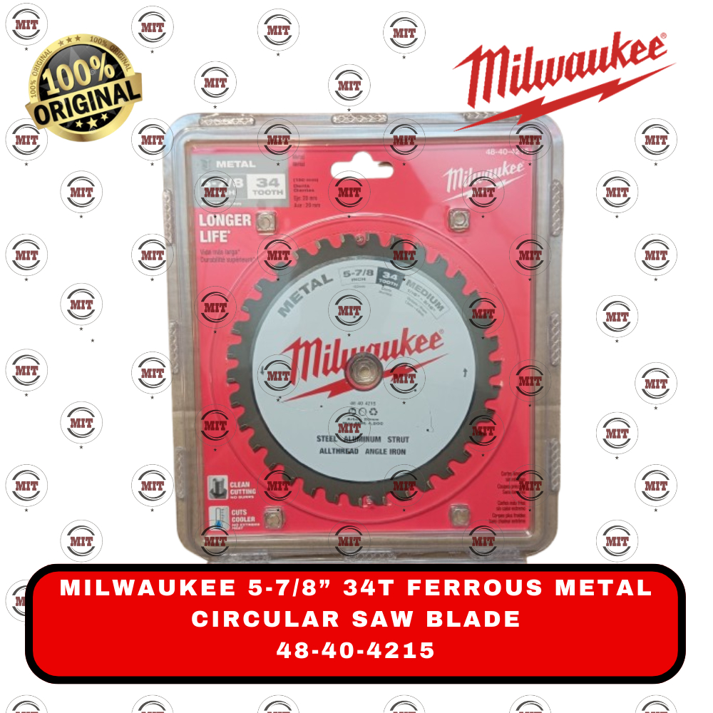 Milwaukee 5-7/8” 34T Ferrous Metal Circular Saw Blade - 48-40-4215