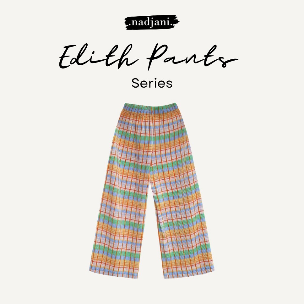 Nadjani Edith Celana pants printed pleats
