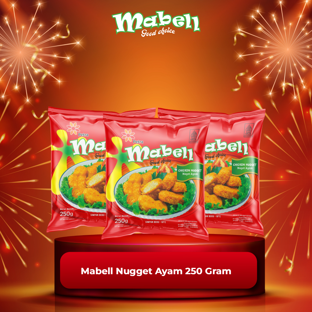 Mabell Nugget Ayam 250 Gram Promo Paket 3 Pack
