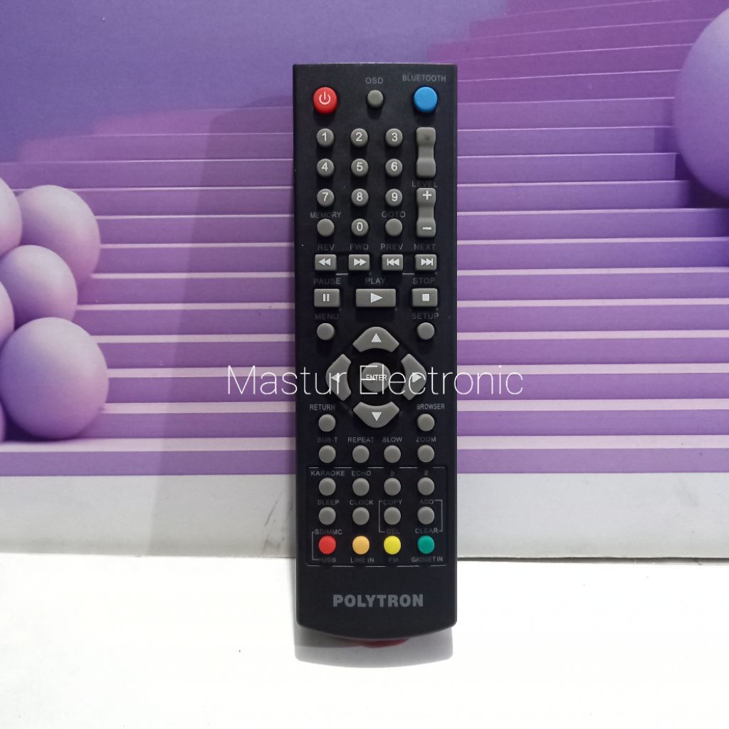 REMOTE REMOT DVD POLYTRON USB ORIGINAL ASLI