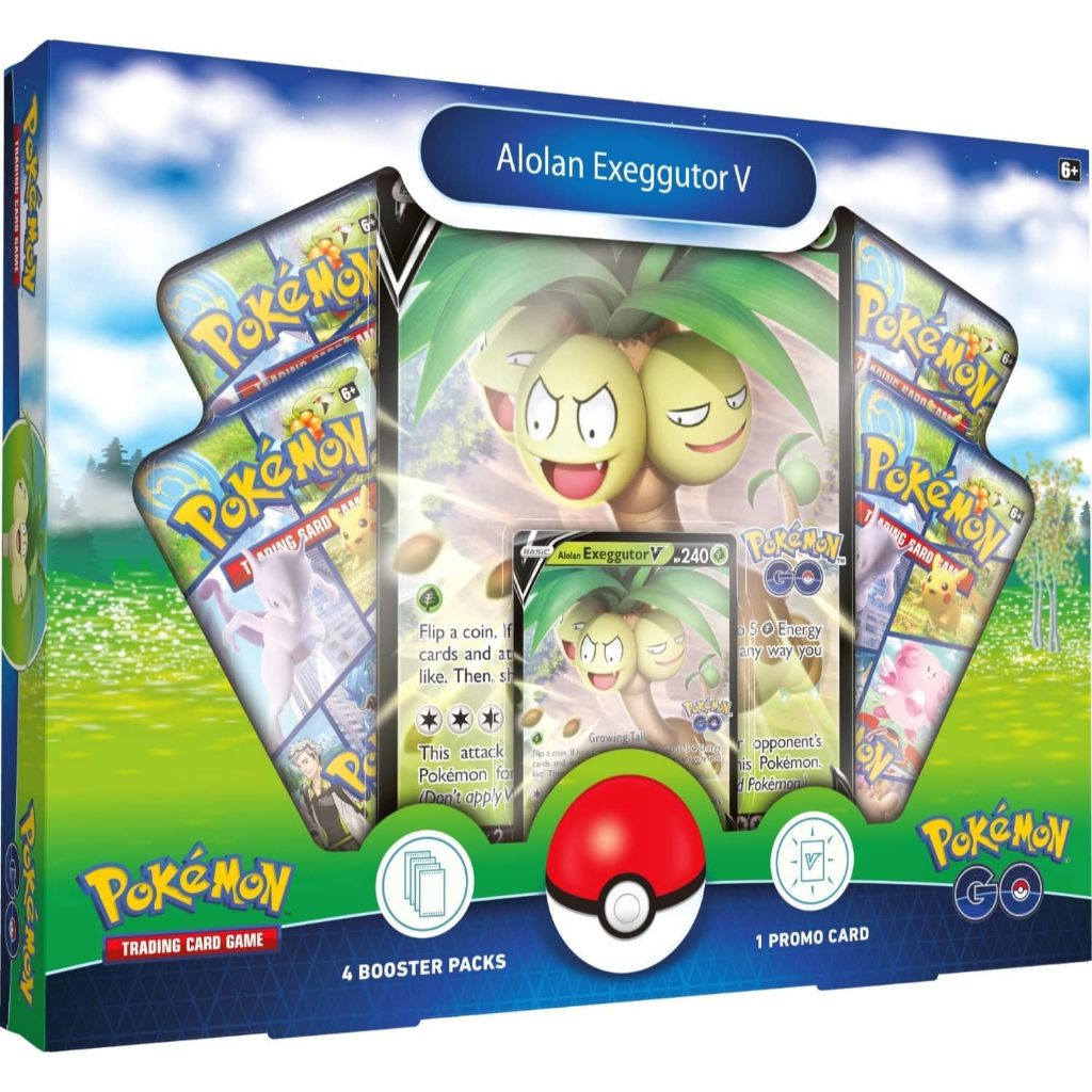 PRODUK TERBATAS Pokemon TCG: Pokemon GO V Box CollectionAlolan Exeggutor V [Kode 1Kode 2Kode 3Kode