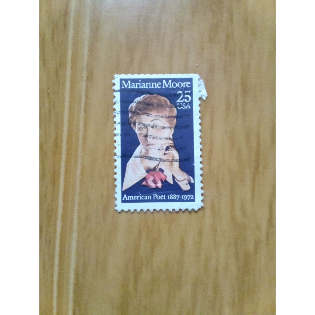 perangko vintage 25 cent usa edisi marianne moore