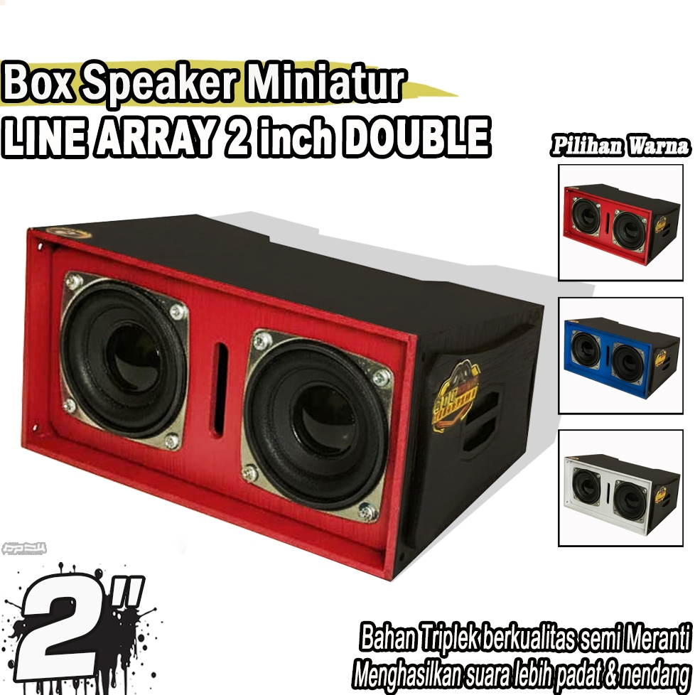 Box Speaker Miniatur Line Array 2 Inch
