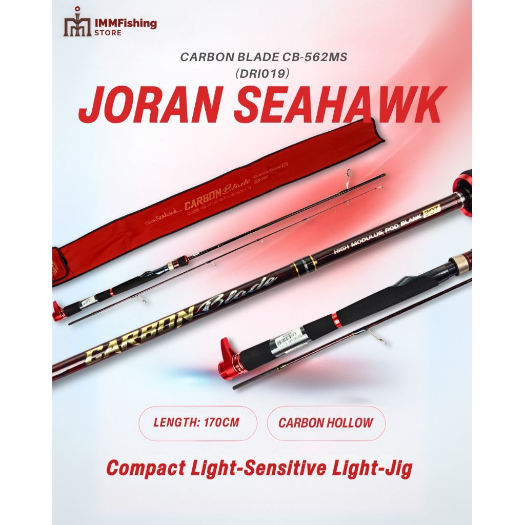 JORAN SEAHAWK CARBON BLADE CB-562MS | TONGKAT PANCING | FISHING ROD