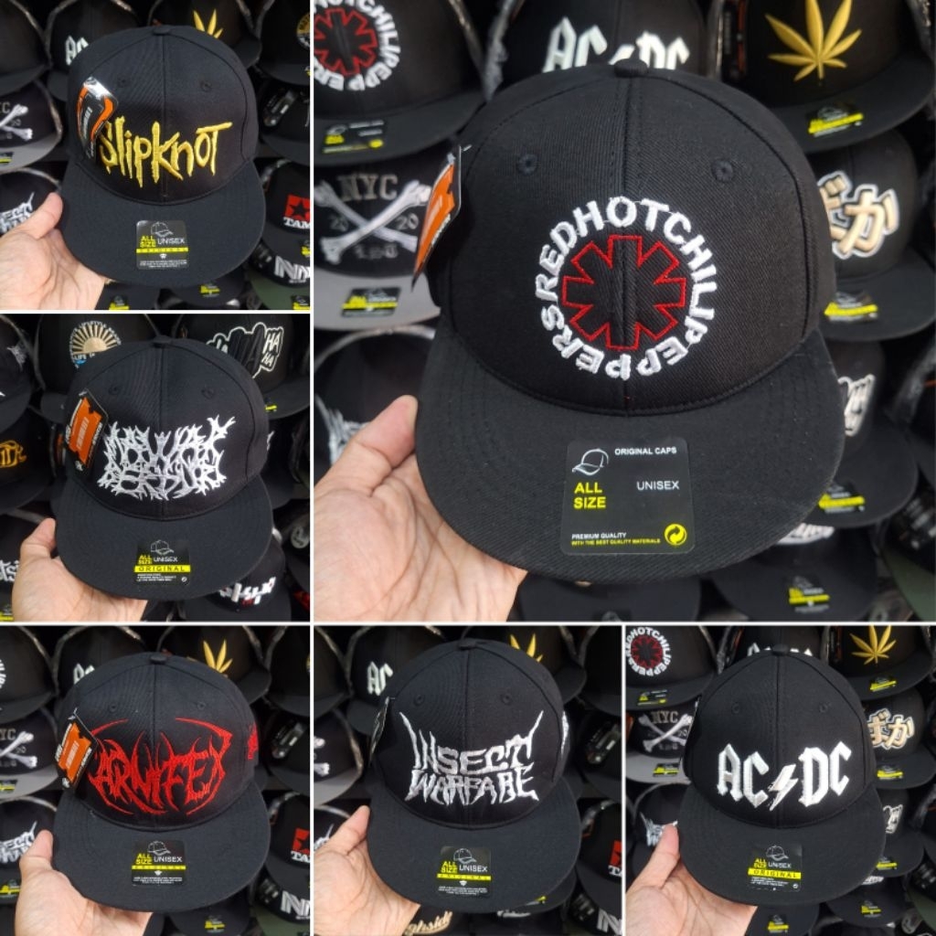 TOPI SNAPBACK CAPS HIPHOP | SNAPBACK MUSIK METAL | TOPI MUSIK