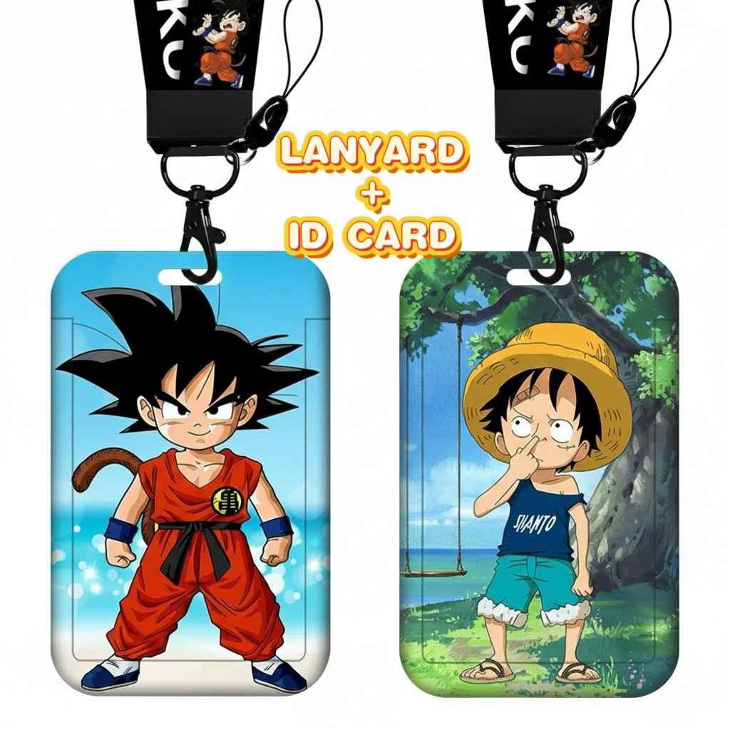 R-JUST Lanyard ID Card Karakter Lucu ANIME Edition Card Holder/ ID Card Leher