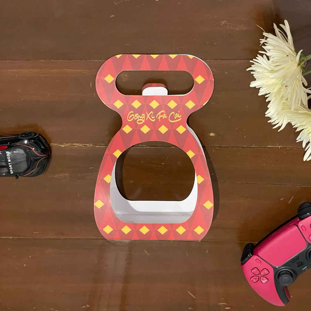 (10 pcs) box hampers imlek CNY/ box hampers jinjing / dus kue kering / hampers jar tabung 600 / box 