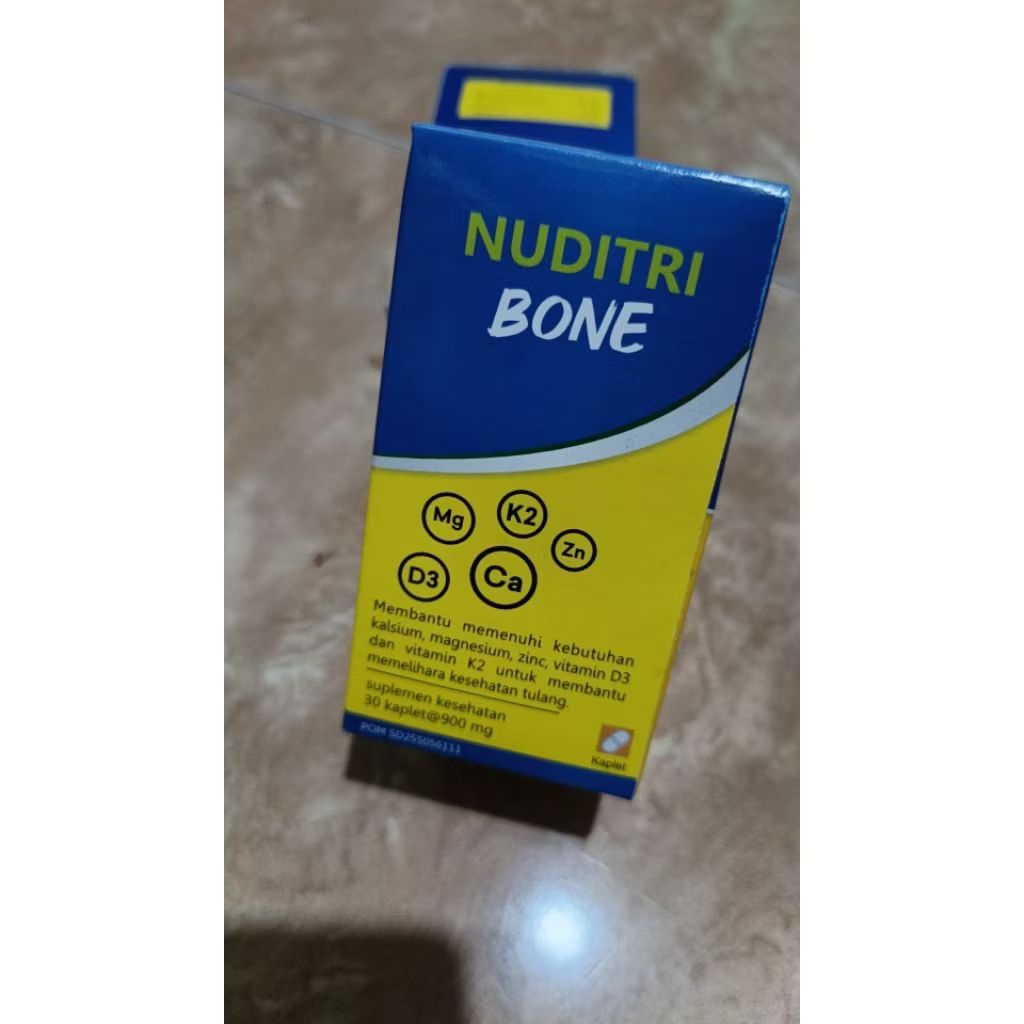 Vitamin d3 dan k2 Nuditri Bone vitamin D3 dan K2 30Kaplet 900mg