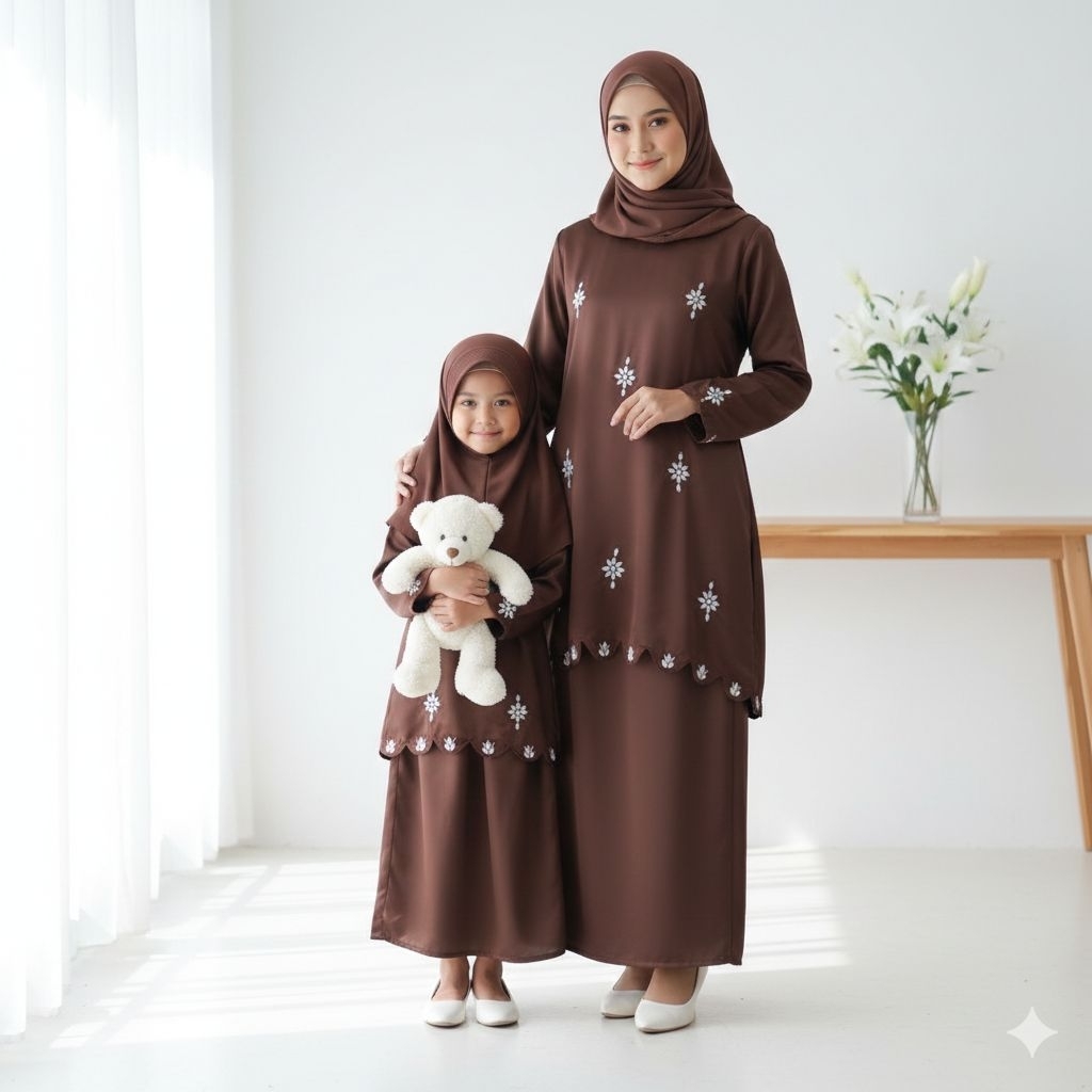ZAFRINA - RAHAYU SET KURUNG MELAYU MOM & KIDS / Set Kurung Melayu Couple Ibu dan Anak