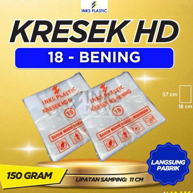 KRESEK HD BENING 18 KANTONG KRESEK BENING TRANSPARAN