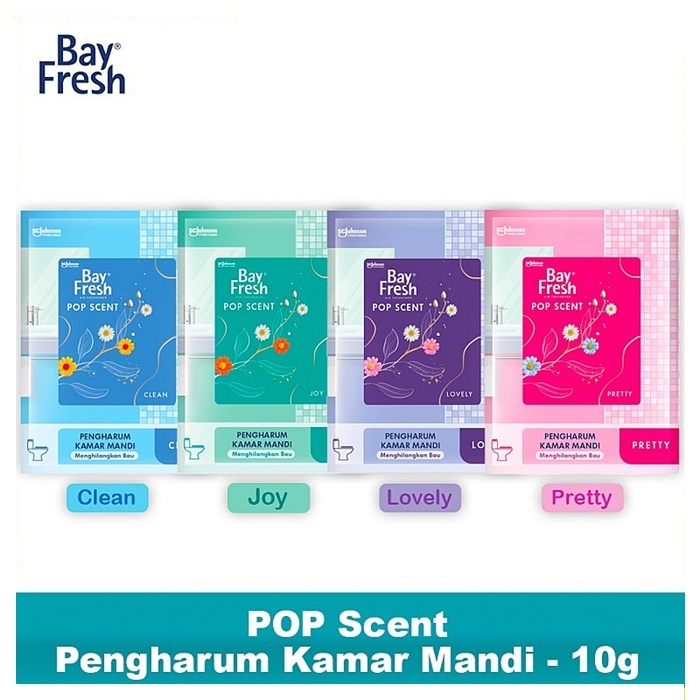 [ 3pcs ] BayFresh pop scent pengharum / pewangi toilet / kamar mandi pengharum BayFresh isi 10gr