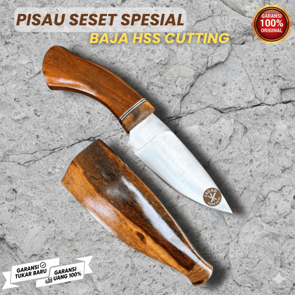 PISAU SESET Sisit Baja HSS Cutting Asli Potong Qurban Sapi Daging Buah ikan Sayur Kulit Super