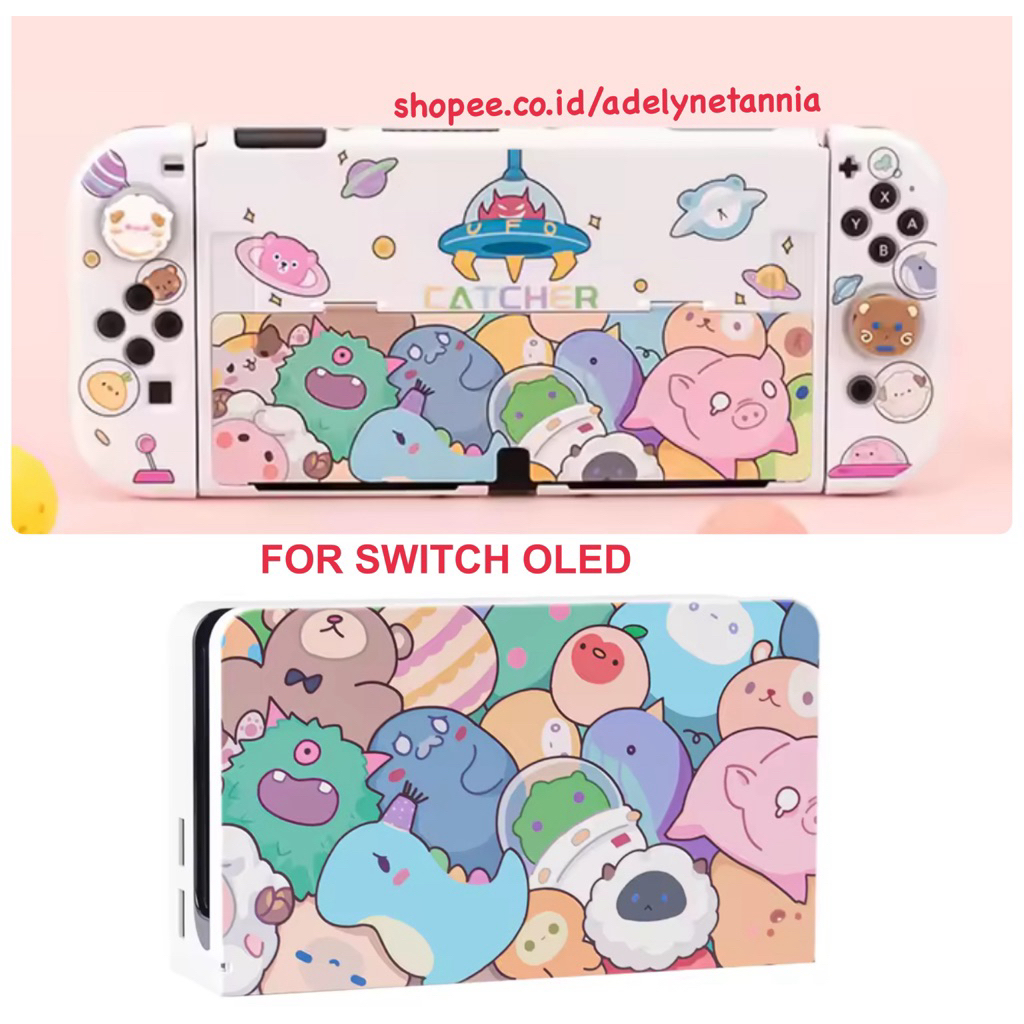 Bundle Hard & Soft Case Dock Cover for Nintendo Switch OLED