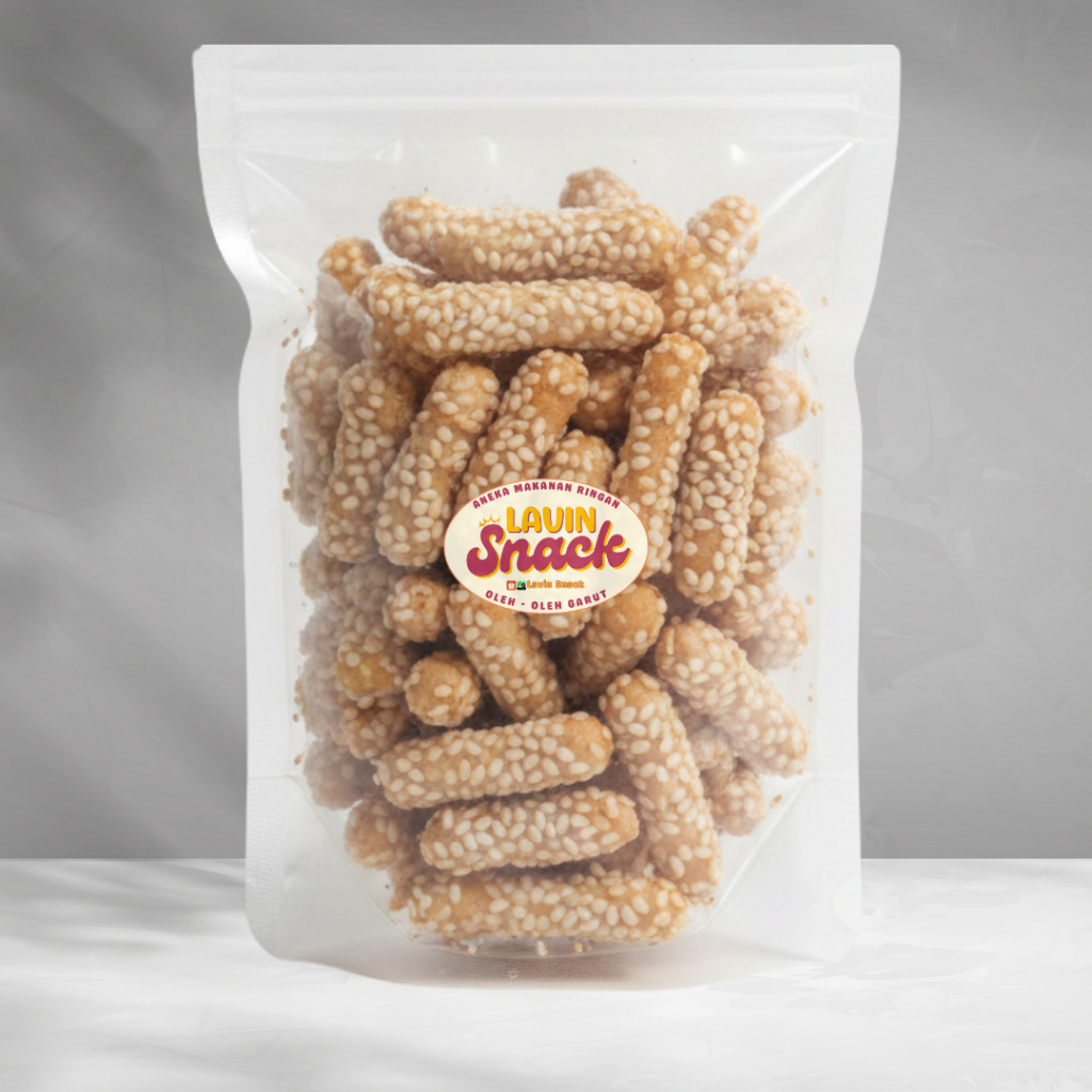 Keciput Ketan Wijen Panjang Manis 250gr / Keciput Ketan Wijen