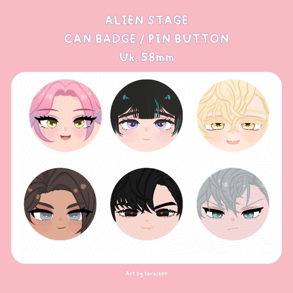 Pin Button Alien Stage Fanmerch Uk 58mm / Alien Stage Can Badge / Pin Button Alien Stage Merchandise