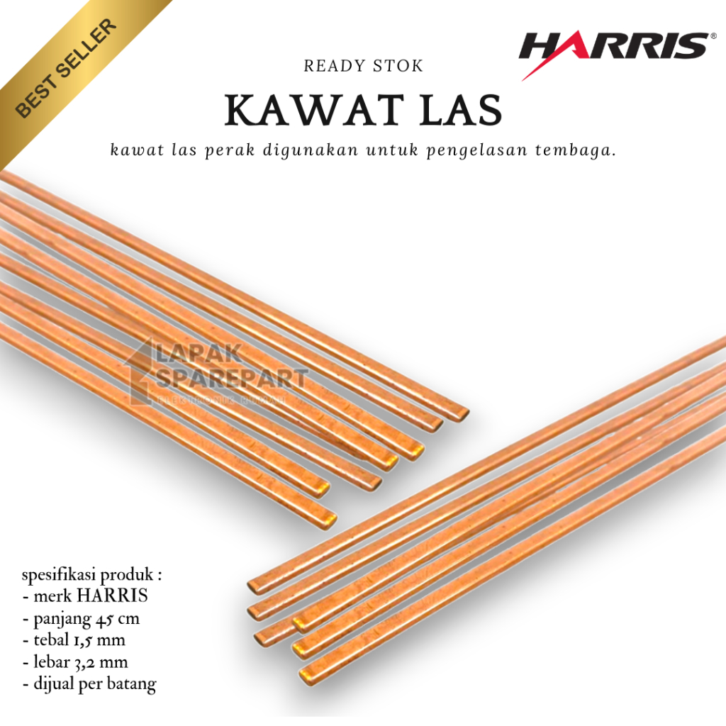 KAWAT LAS PERAK TEMBAGA MERK HARRIS