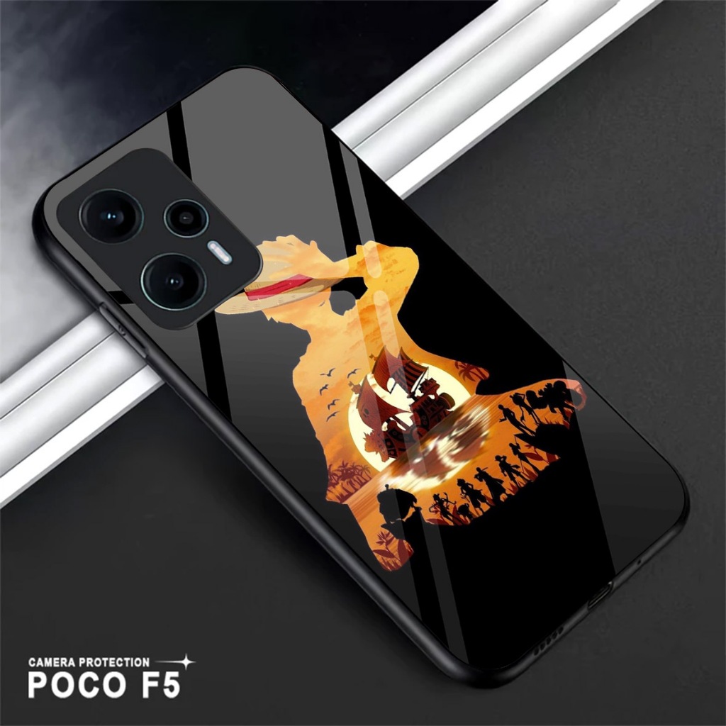 Casing Kilau Kaca Glass Glossy Untuk Tipe Hp POCO F5 POCO F1 POCO F3 POCO F4 POCO F6 POCO F7 Terbaru