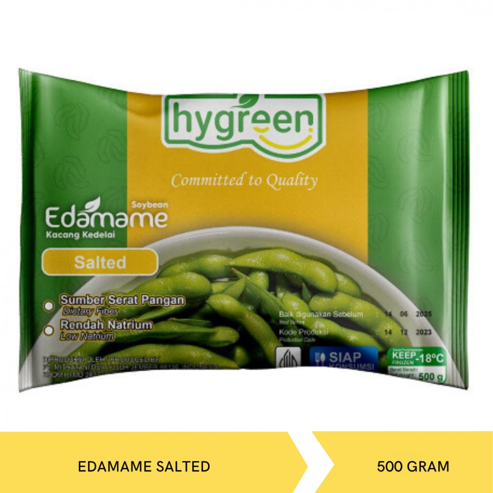 EDAMAME 500G HYGREEN MITRATANI EDAMAME SALTED