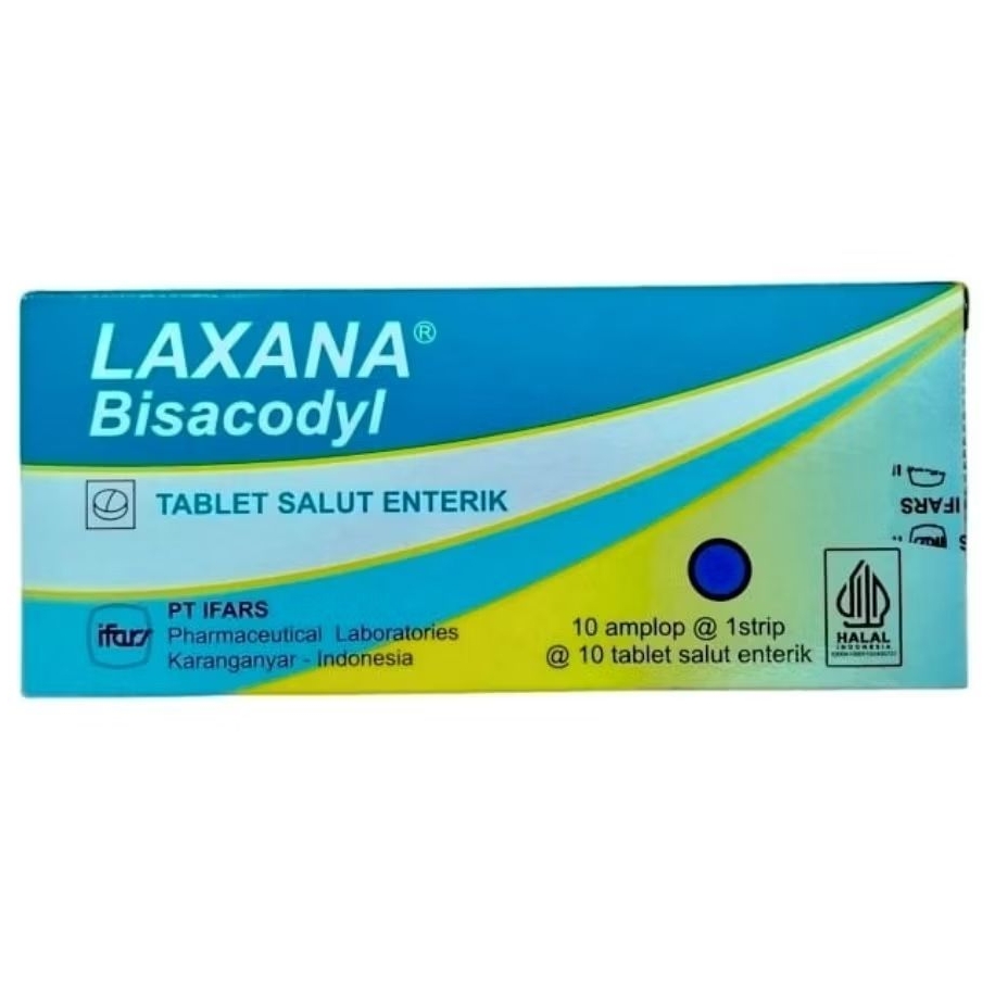 LAXANA Tablet Salut Enterik - Bisacodyl 5mg (100's /Dus)