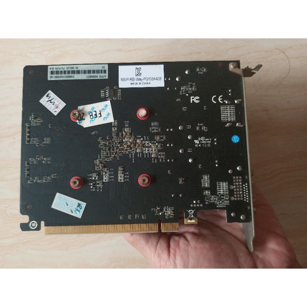 colorful gt 1030 gt1030 2gb ddr5 bekas second