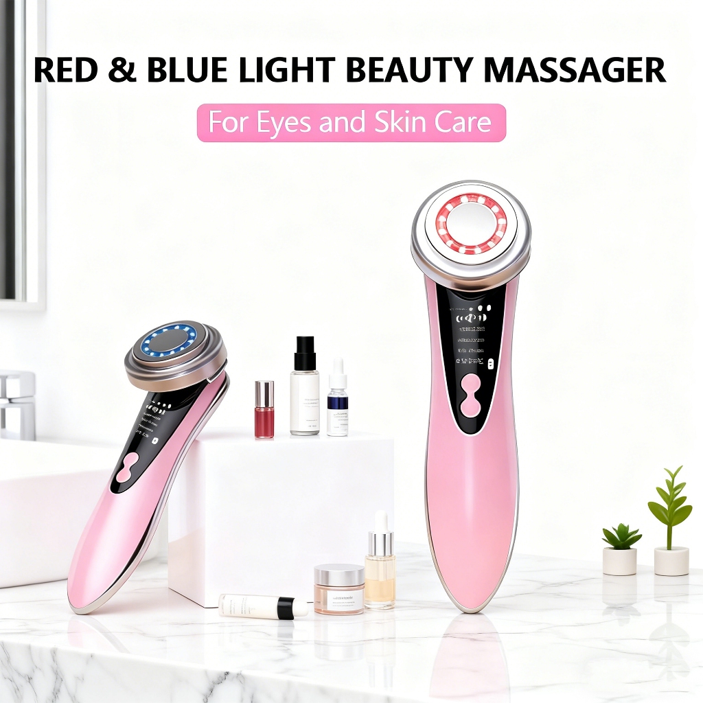 Pijat Wajah Pijat Kulit Foton Bersihkan Wajah Tarik Wajah Bersihkan Pijat Kecantikan Warna Pink