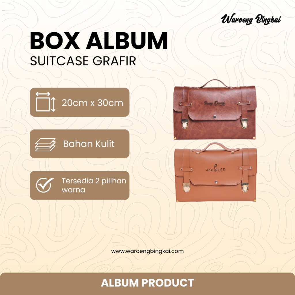 box album kolase suitcase 20x30cm