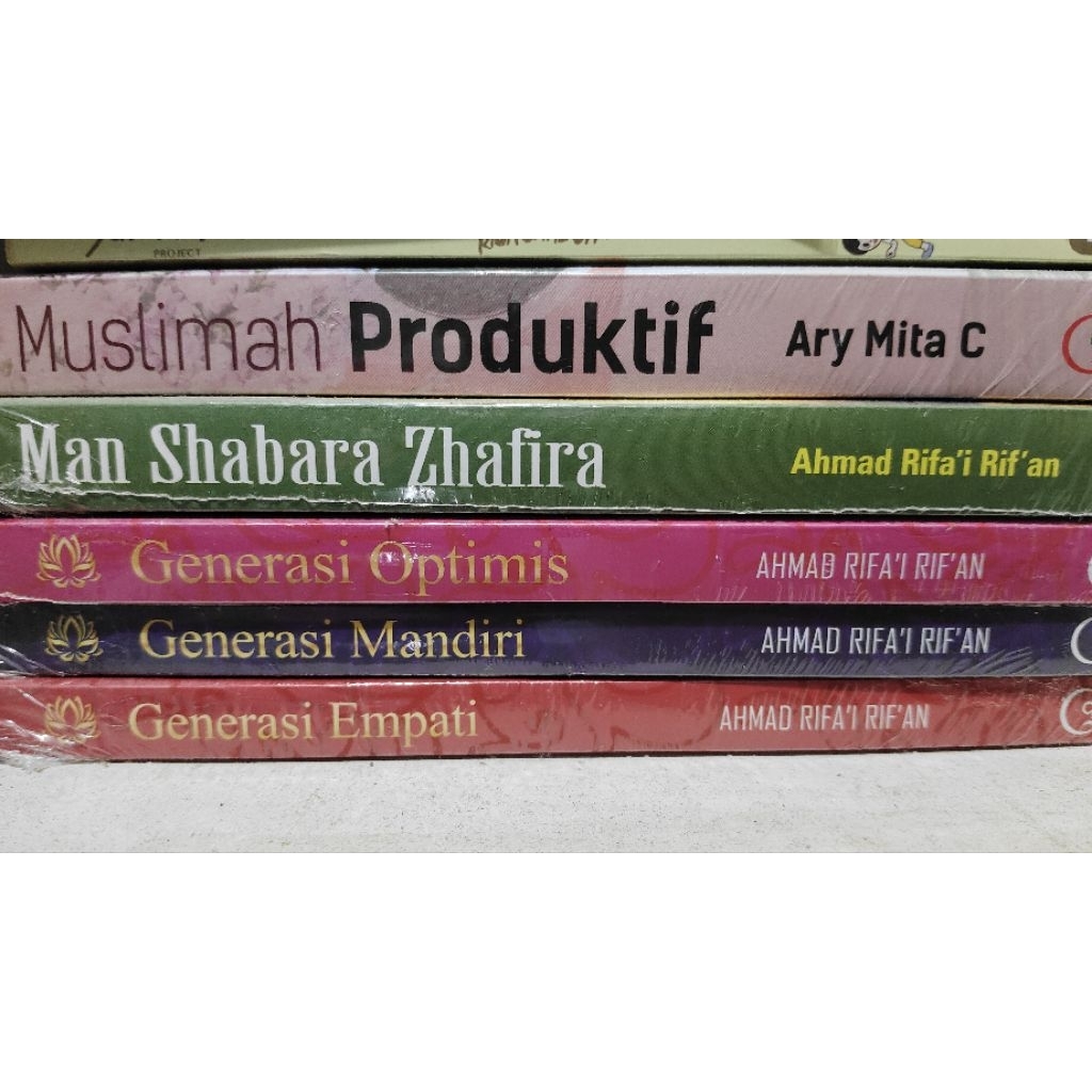 Buku Self Improvement Islami, Man Shabara Zhafira, seri generasi, muslimah produktif