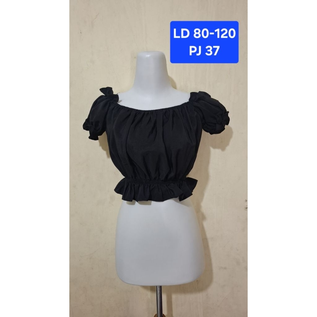 Atasan Crop Sabrina Jumbo