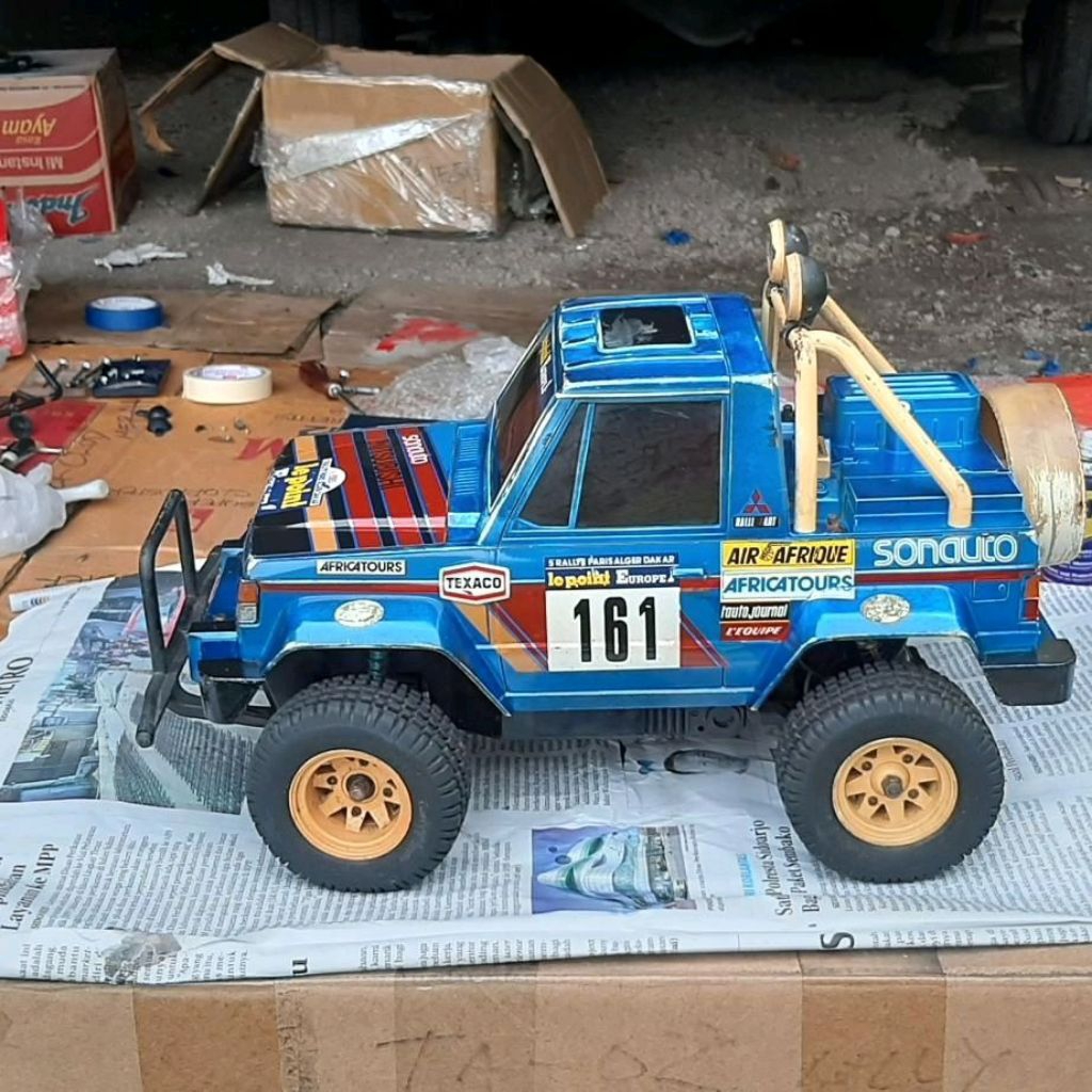 RC TAMIYA MITSUBISHI PAJERO ORIGINAL TAHUN 1984 ( BUKAN RERELEASE ).