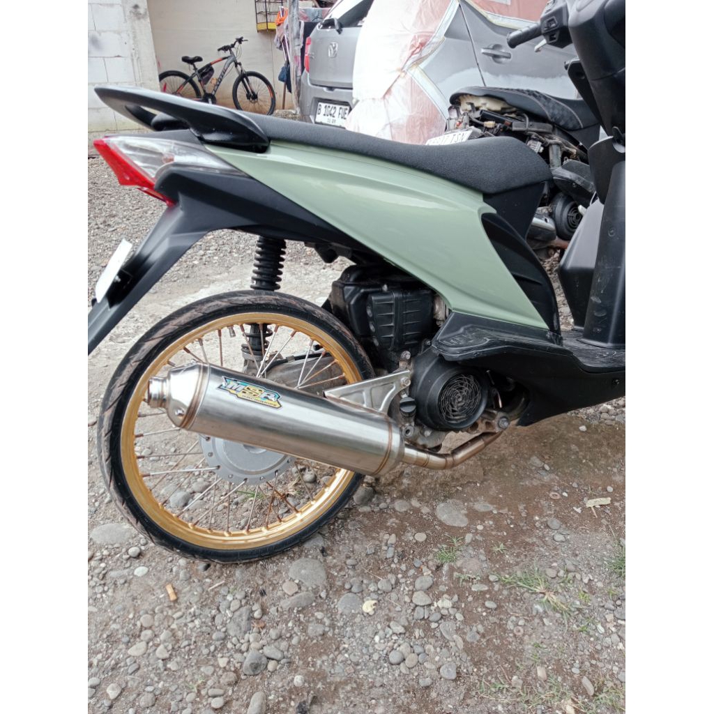 KNALPOT STANDAR RACING BEAT KARBU KOLONG