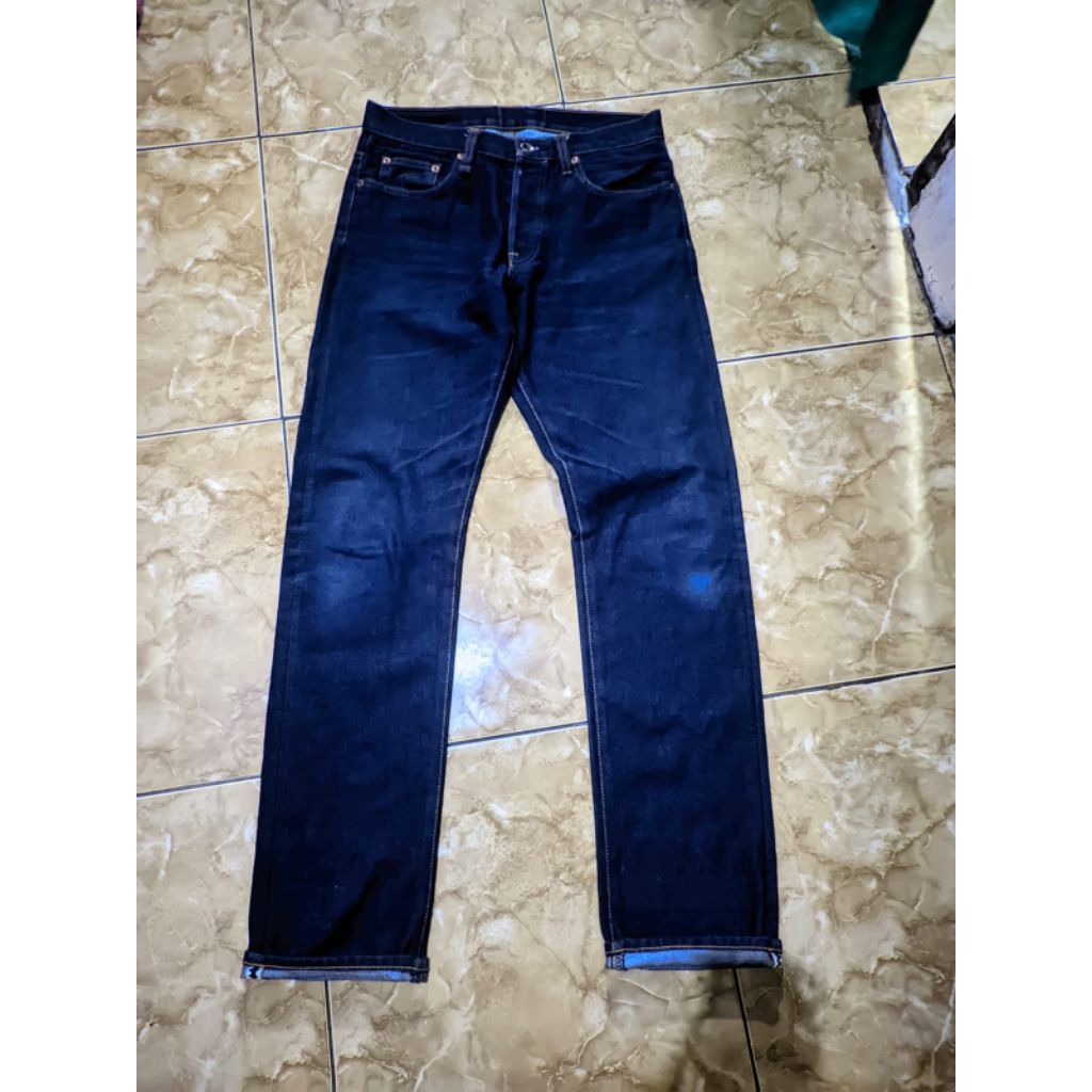 celana denim sage second