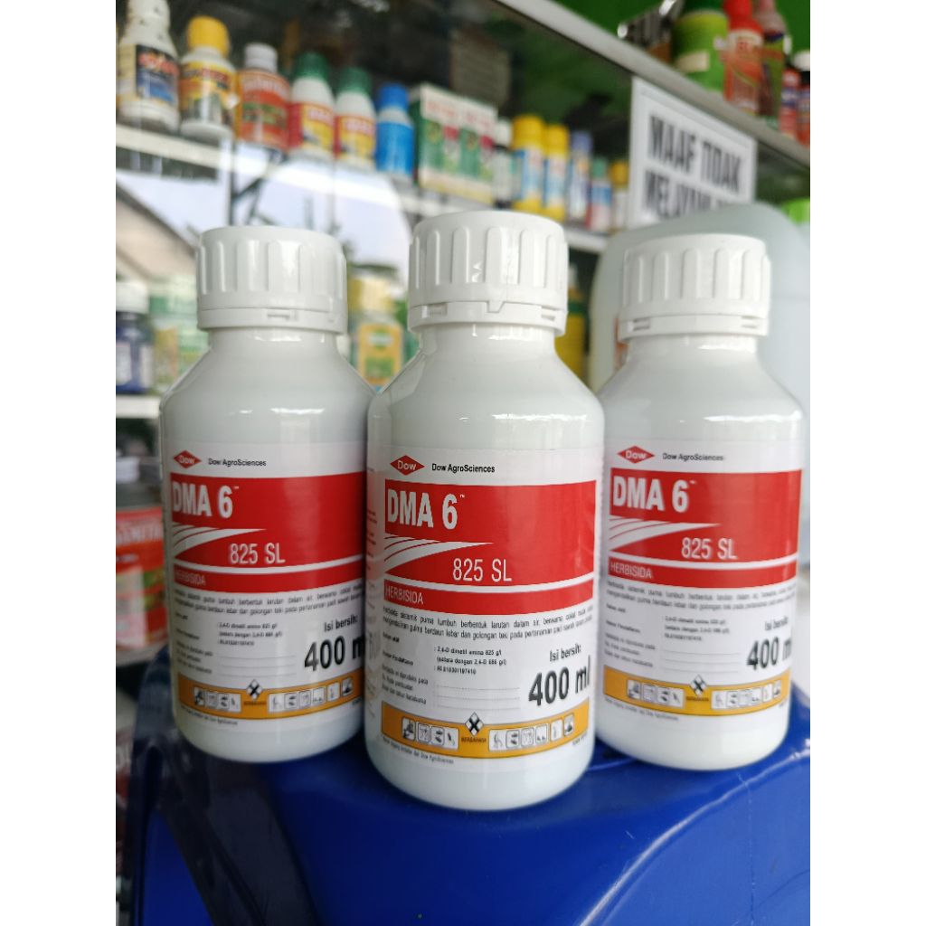 Herbisida DMA 6 825SL || 400ML basmi daun rumput lebar