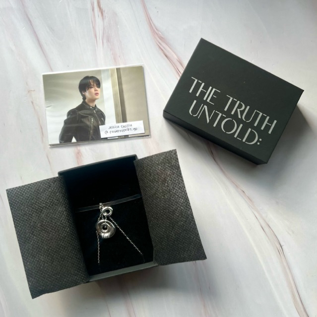 BTS JIMIN THE TRUTH UNTOLD EXHIBITION MERCH NECKLACE SET OFFICIAL