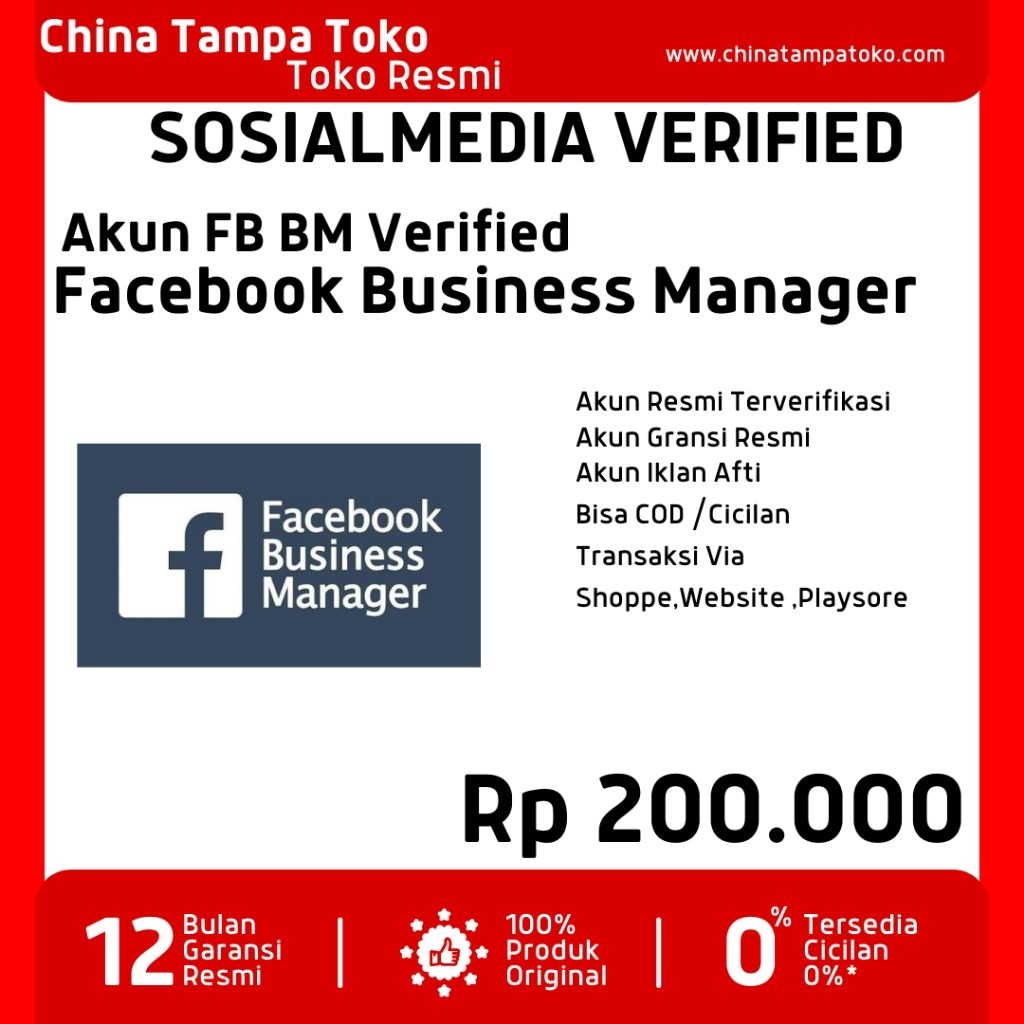 Jasa Verified Sosmed FB BM Verified