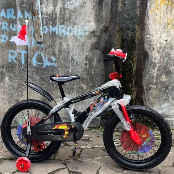 Sepeda Anak BMX 18 Inch Centrum Superman (Musik+Lampu) Ban 3.0 Pompa