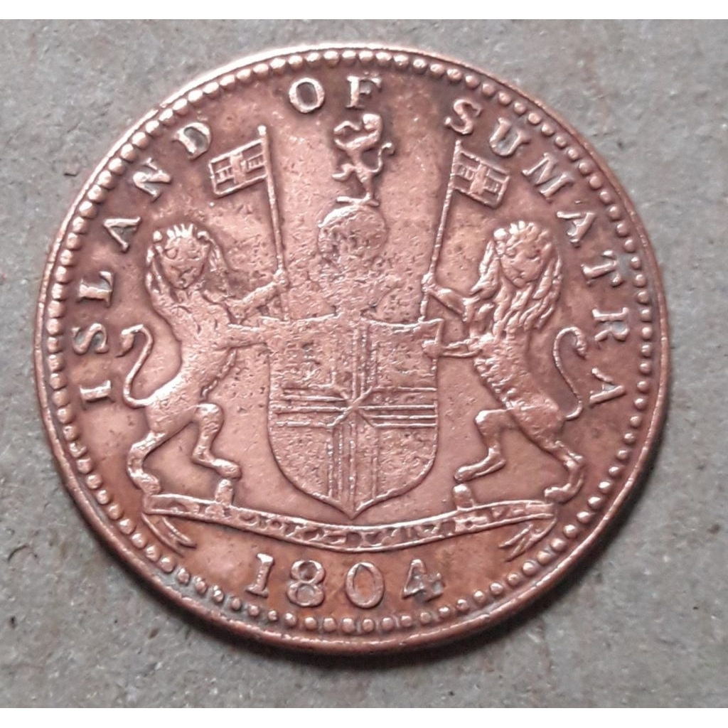 koin island of sumatra tahun 1804