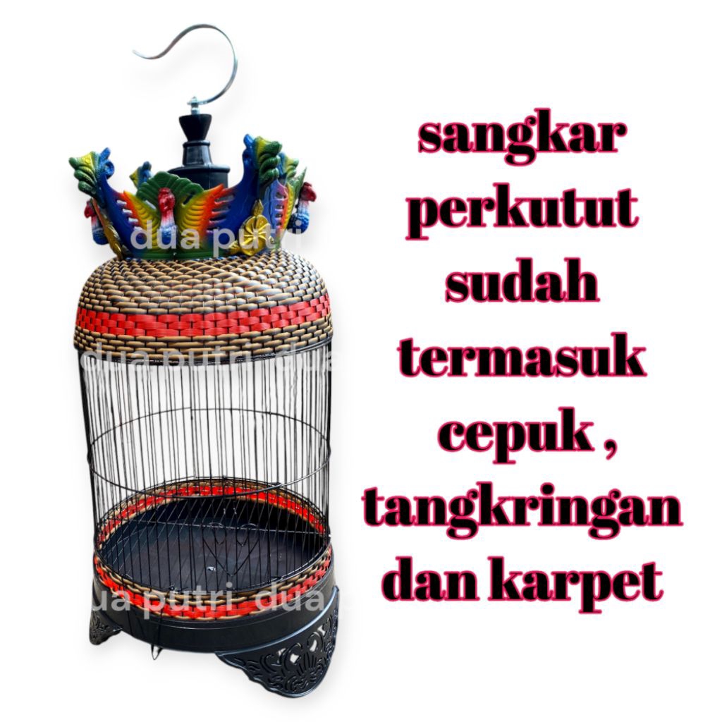Sangkar burung perkutut ram besi fulset
