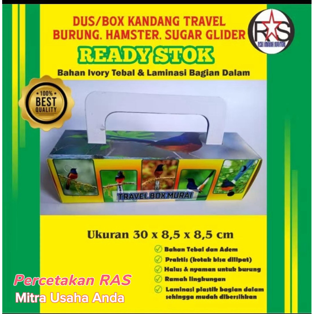 Kotak/Box/Dus Burung Murai Exclusive - Travel Box Burung Murai
