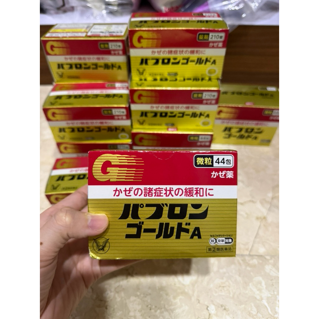 Pabron Gold 210 Tablet 44 Sachet Batuk Demam Flu Sakit Kepala Serbuk Japan JEPANG/Pabron Kid Dewasa 