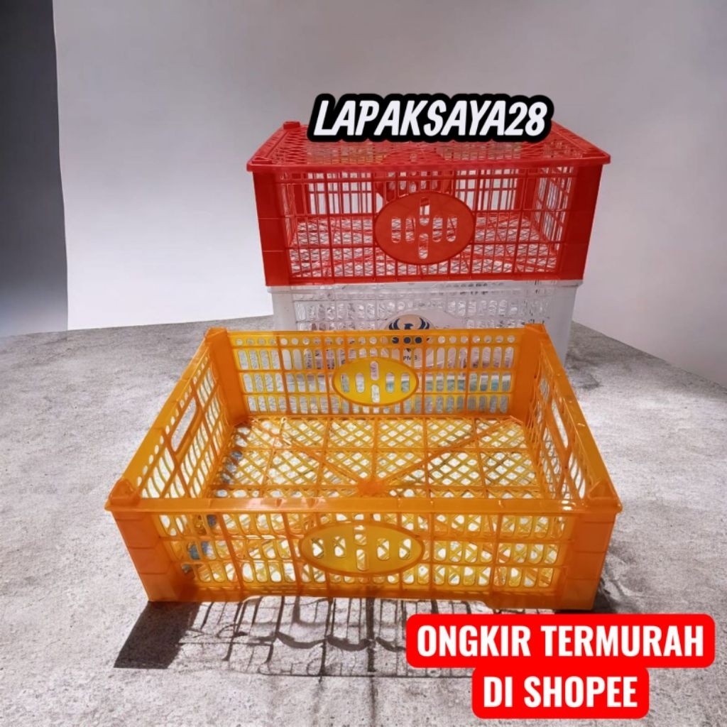 keranjang buah bekas anggur + tutup