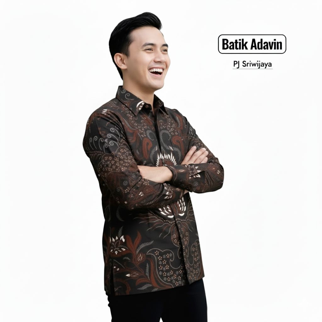 Batik Lengan Panjang Baju Premium Pria Favorit Cocok Untuk Kondangan Pakaian Resepsi Atasan Batik Vi