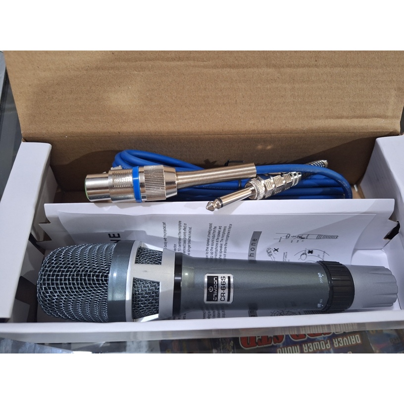 Microphone MIC Cable DYNAMIC KARAOKE PROFESIONAL mic CRIMSON CR 66S ORIGINAL