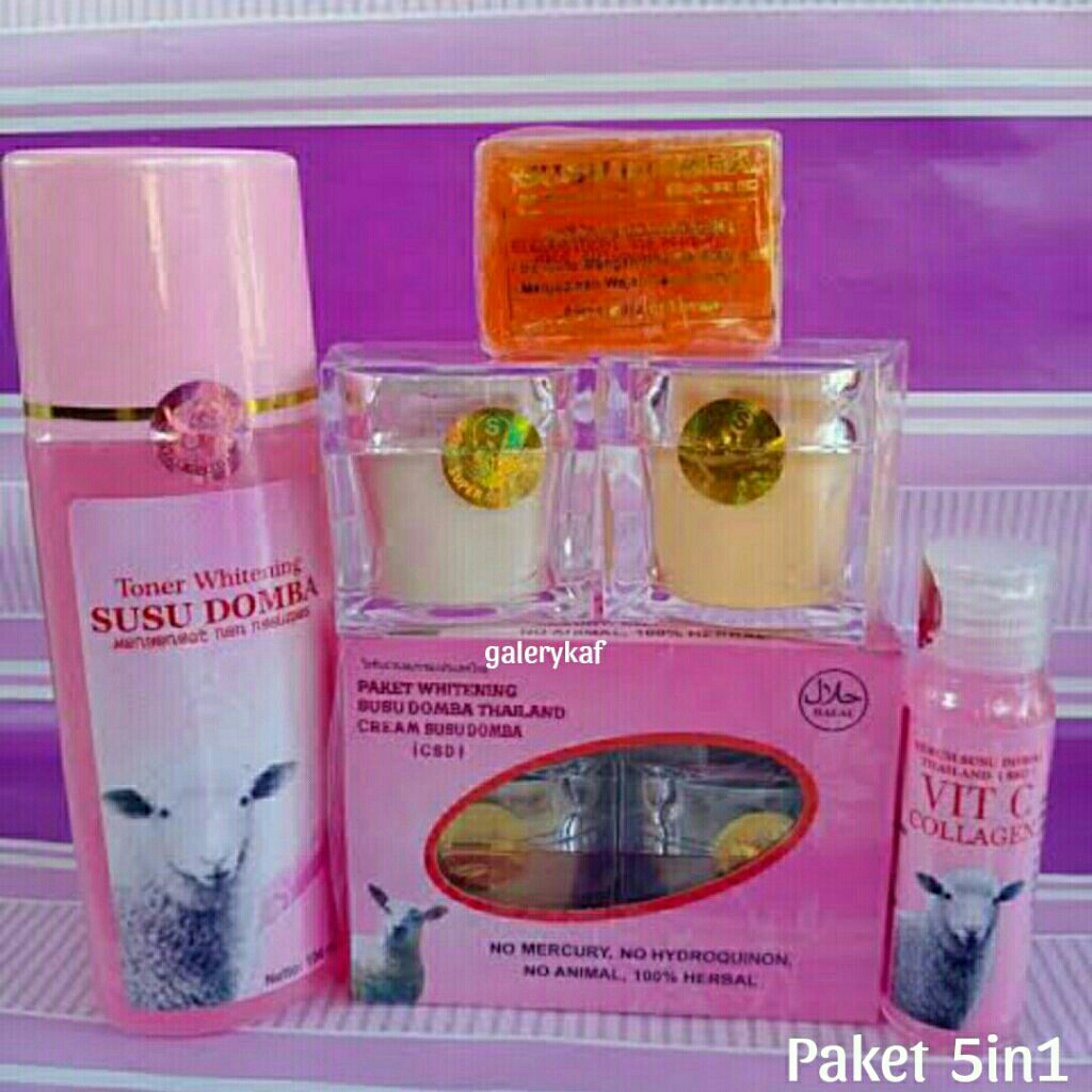 Paket Lengkap Krim Susu Domba Thailand Hologram Original